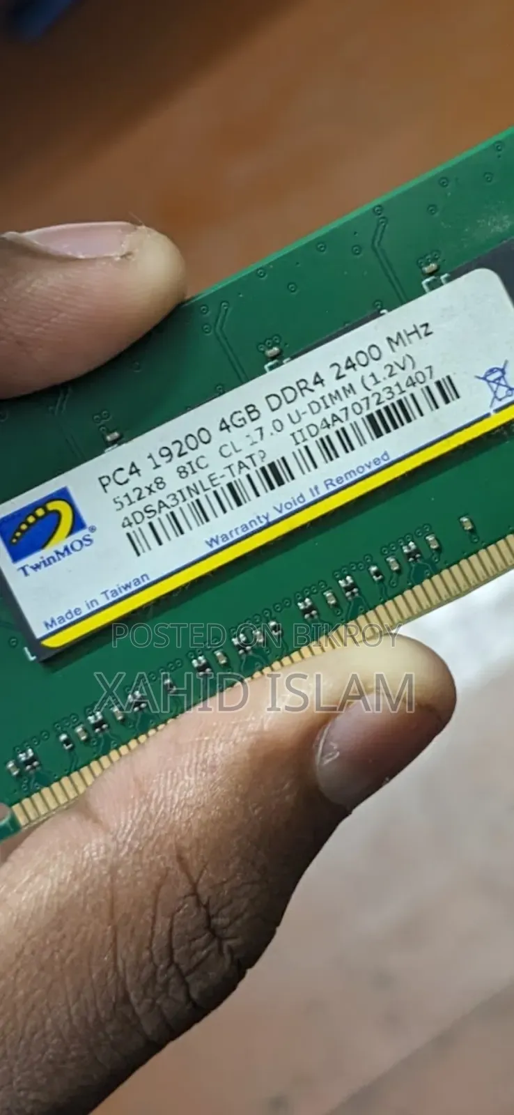 4GB RAM DDR4 PC RAM.