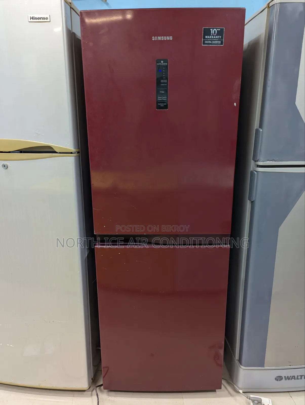 Samsung Red Colour RT Series Frost Fridge Inverter 321 Ltr.