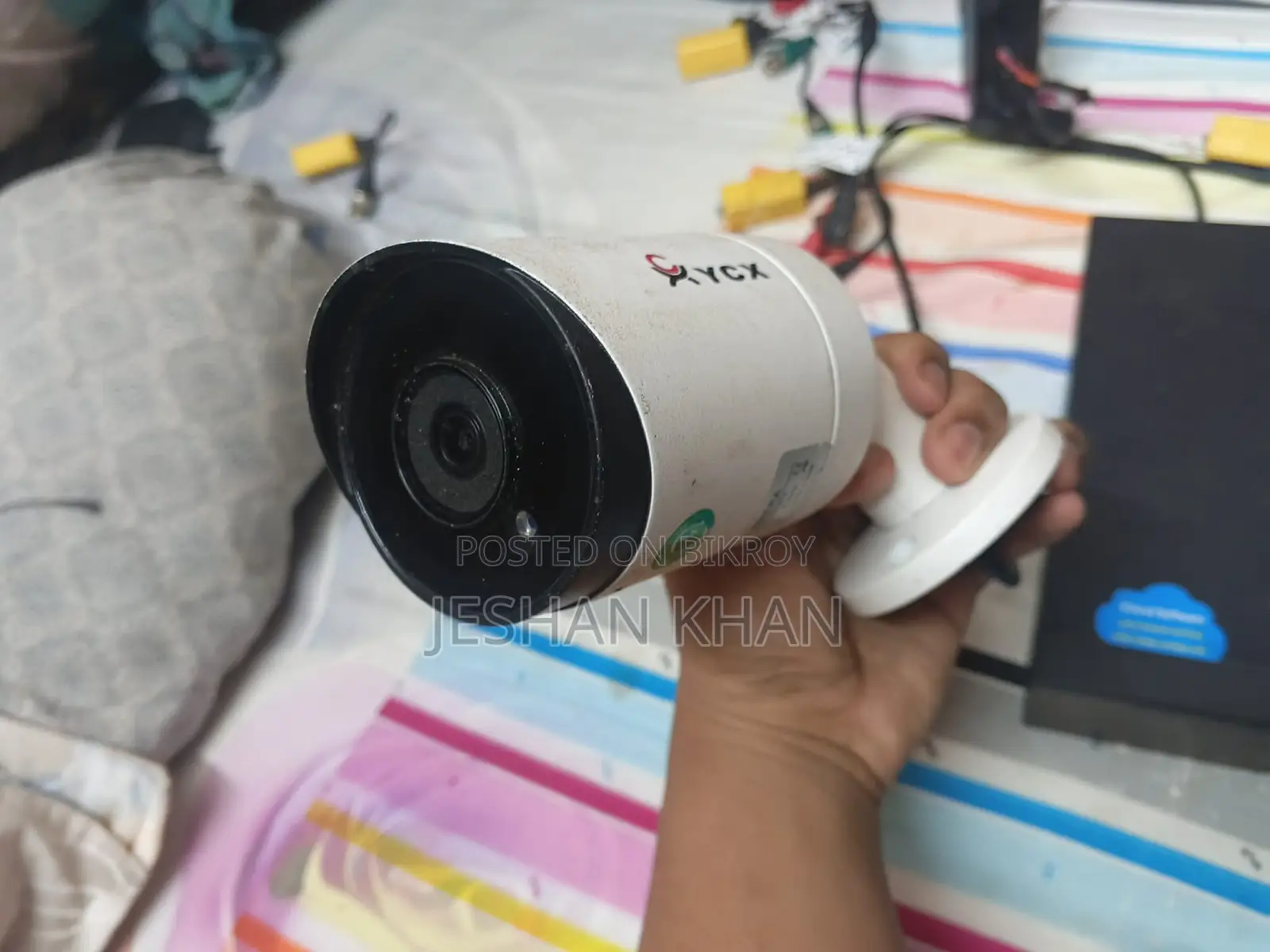 YCX 4-in-1 Outdoor Bullet CCTV Camera (Used - Fully Working)