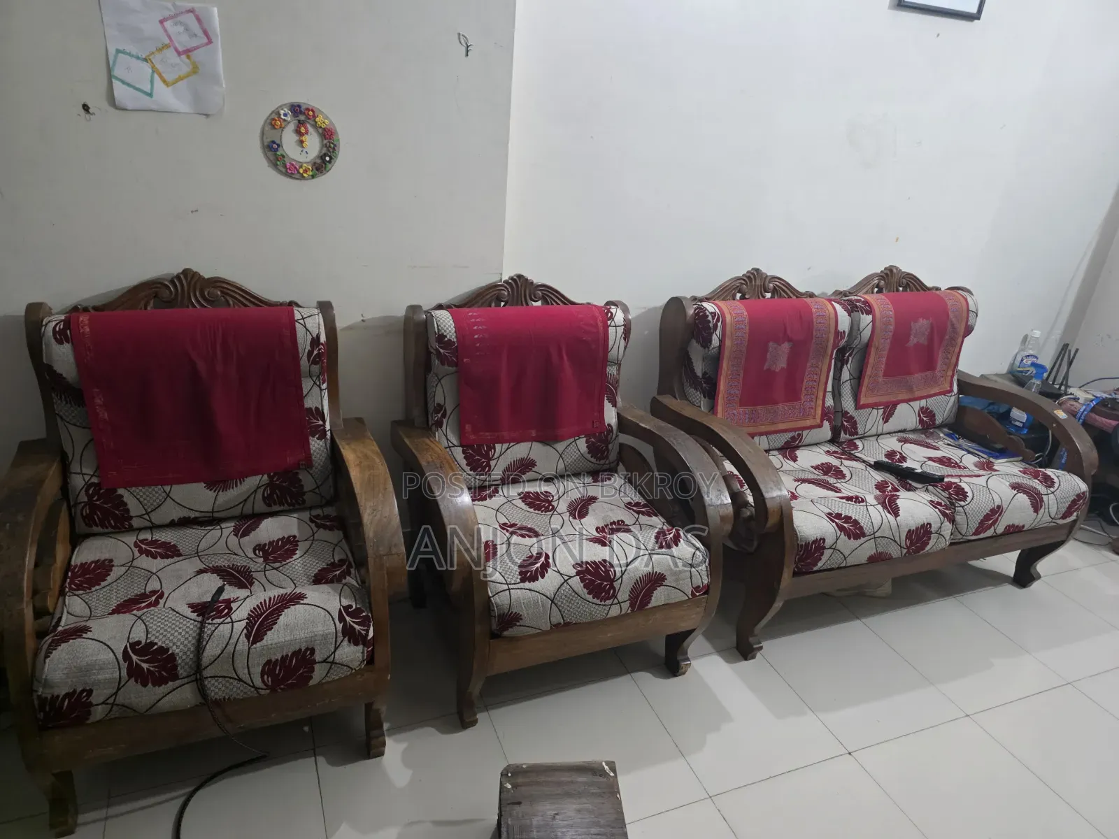 Teak Wood Sofa Set