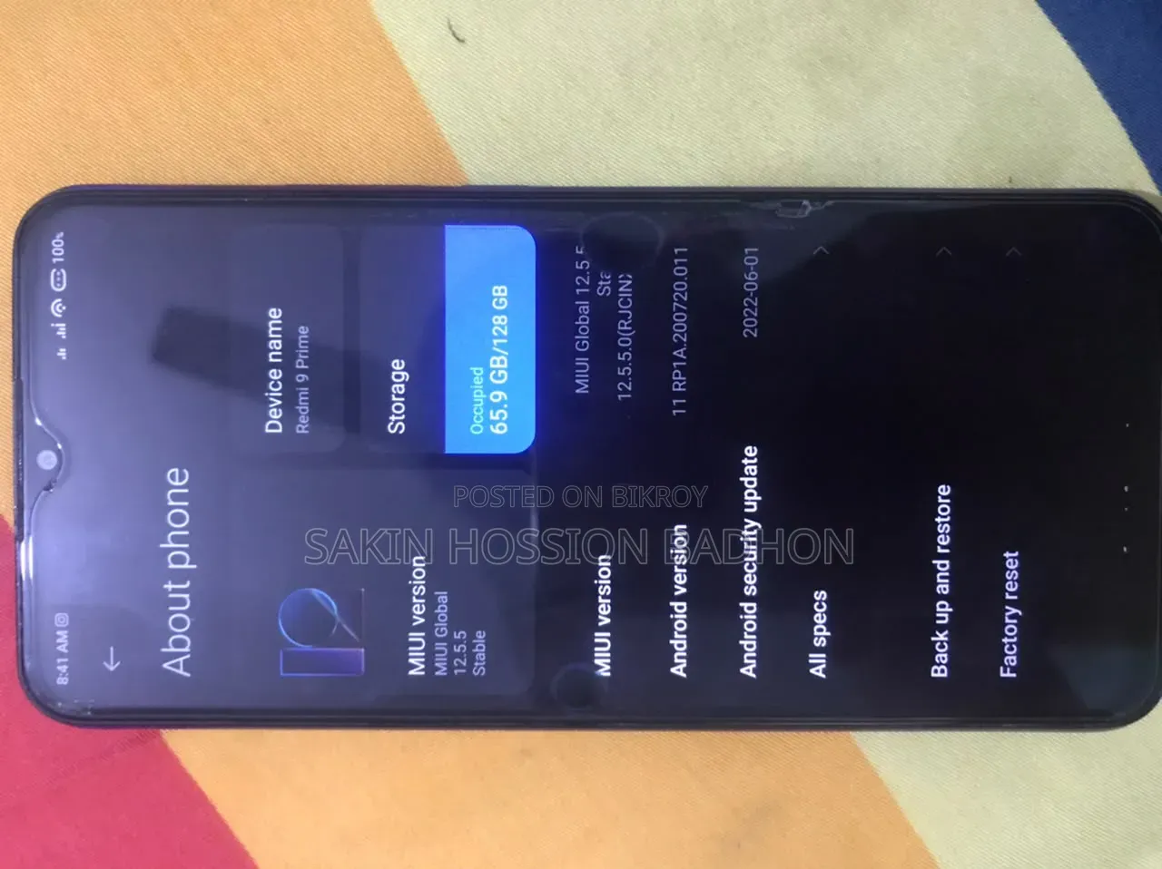 Xiaomi Redmi 9 Prime 128 GB Blue
