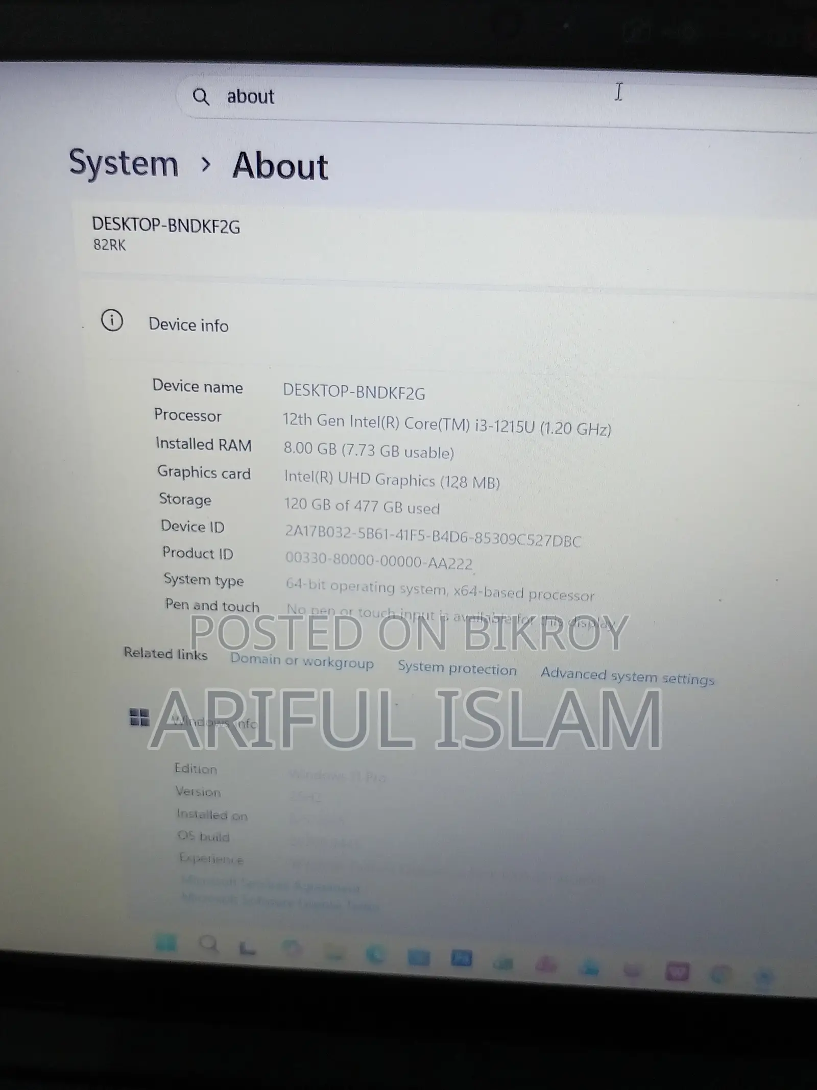 Laptop Lenovo Ideapad 3 8GB Intel Core i3 SSD 512GB
