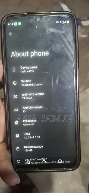 রিয়েলমি সি৩৫ ১২৮ জিবি গ্রে