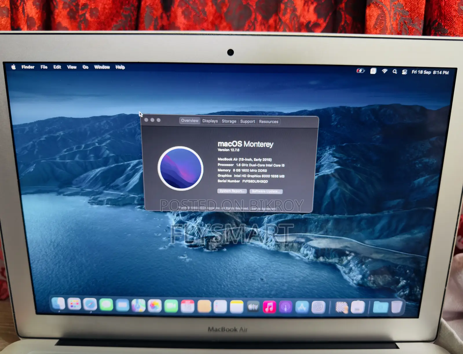 Laptop Apple MacBook Air 2015 8GB Intel Core i5 SSD 128GB