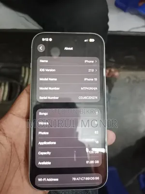 Apple iPhone 15 128 GB White