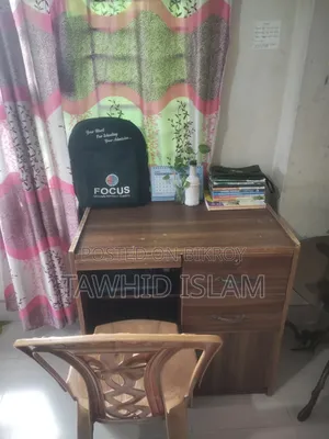 Bed with Mattress, Chair, and Table for Sale