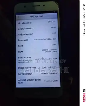 ওপ্পো এ৫৭ ৬৪ জিবি রোজ গোল্ড