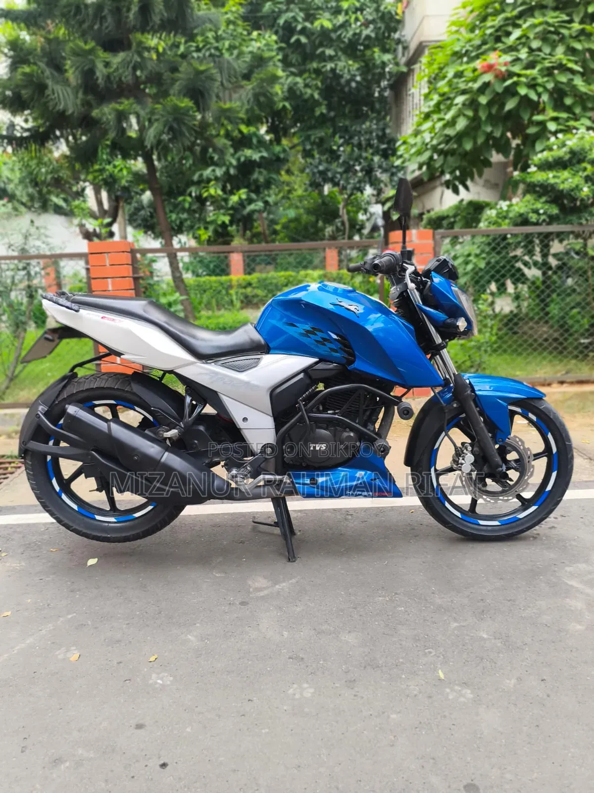 টিভিএস আপাচি আরটিআর ১৬০ ৪ভি ২০১৯ ব্লু