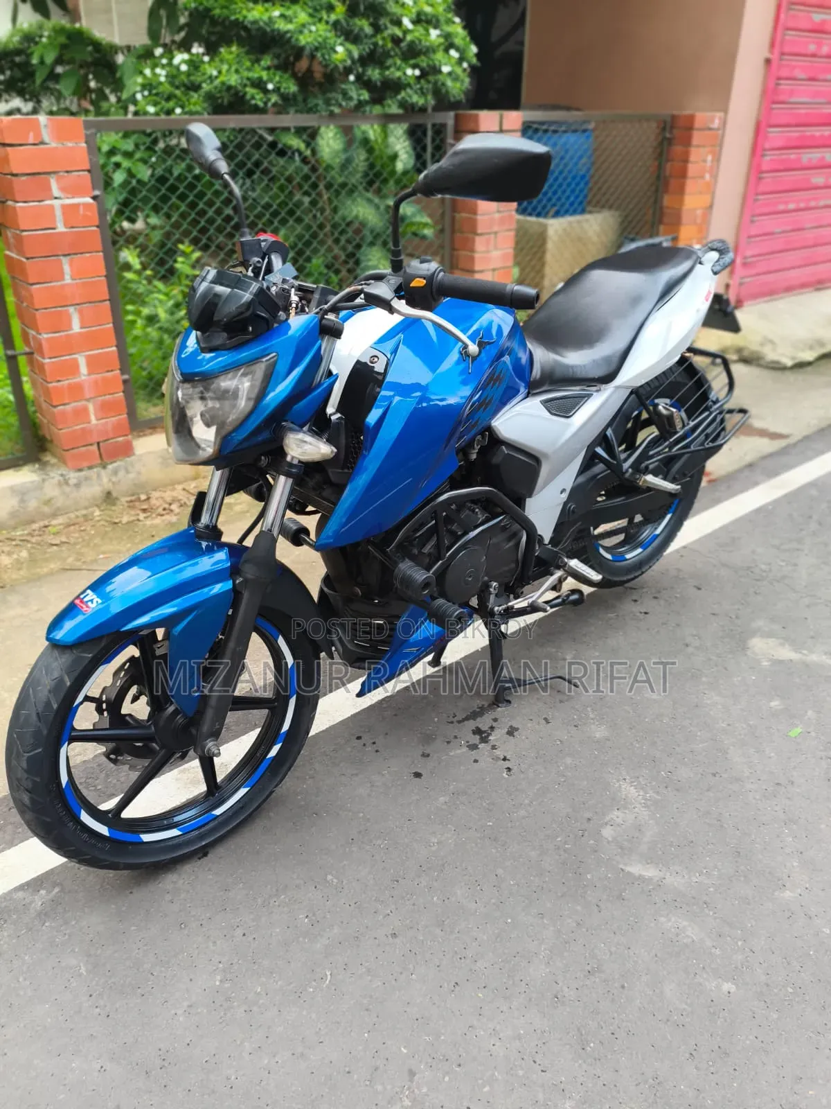 টিভিএস আপাচি আরটিআর ১৬০ ৪ভি ২০১৯ ব্লু