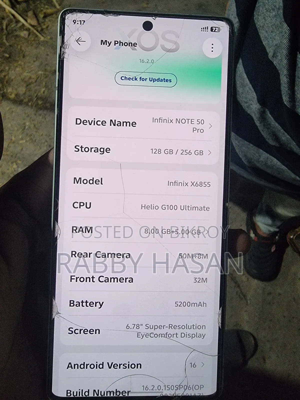 Infinix Note 50 Pro 256 GB Black