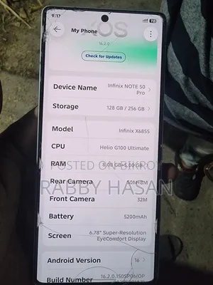 Infinix Note 50 Pro 256 GB Black