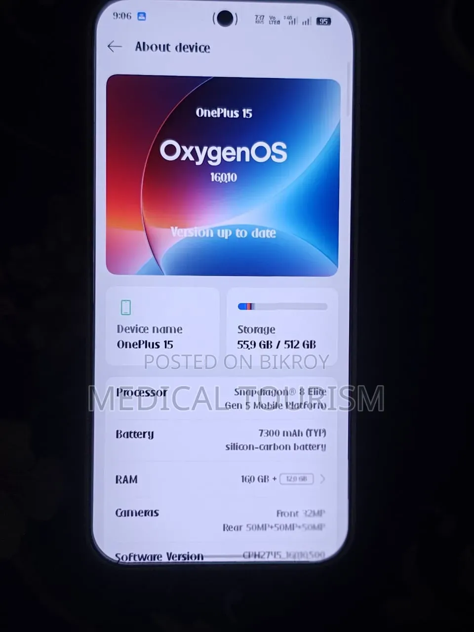 New OnePlus 15 512 GB White