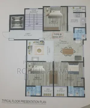 3-Bedroom Apartment in Jatrabari for Sale