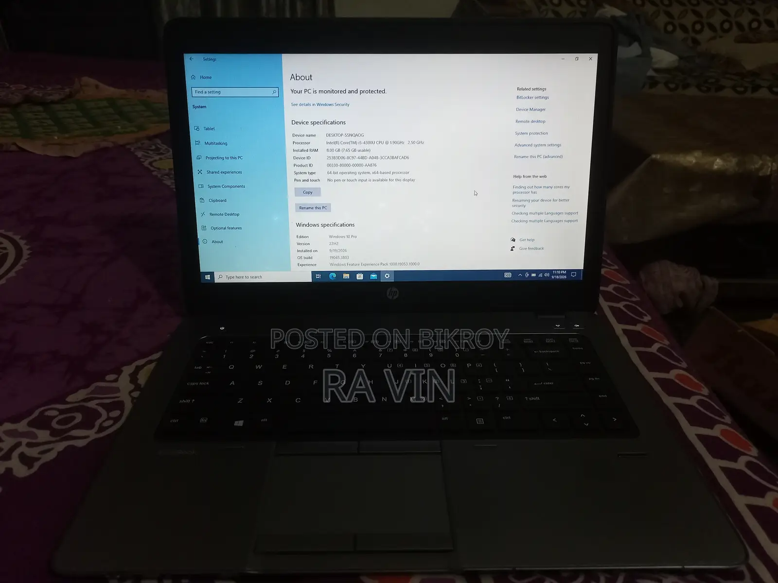 Laptop HP EliteBook 840 G1 8GB Intel Core i5 SSD 128GB