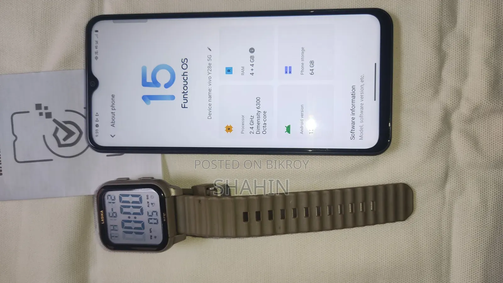 Vivo Y28s 128 GB Rose Gold