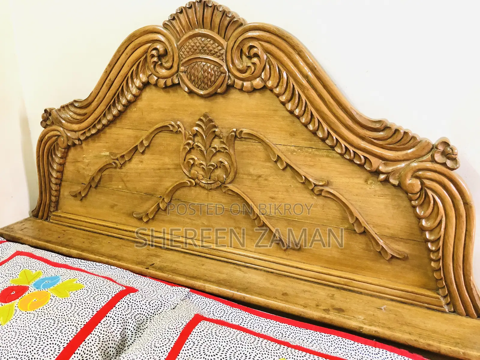 Double Bed 5x7 Feet Teak Wood