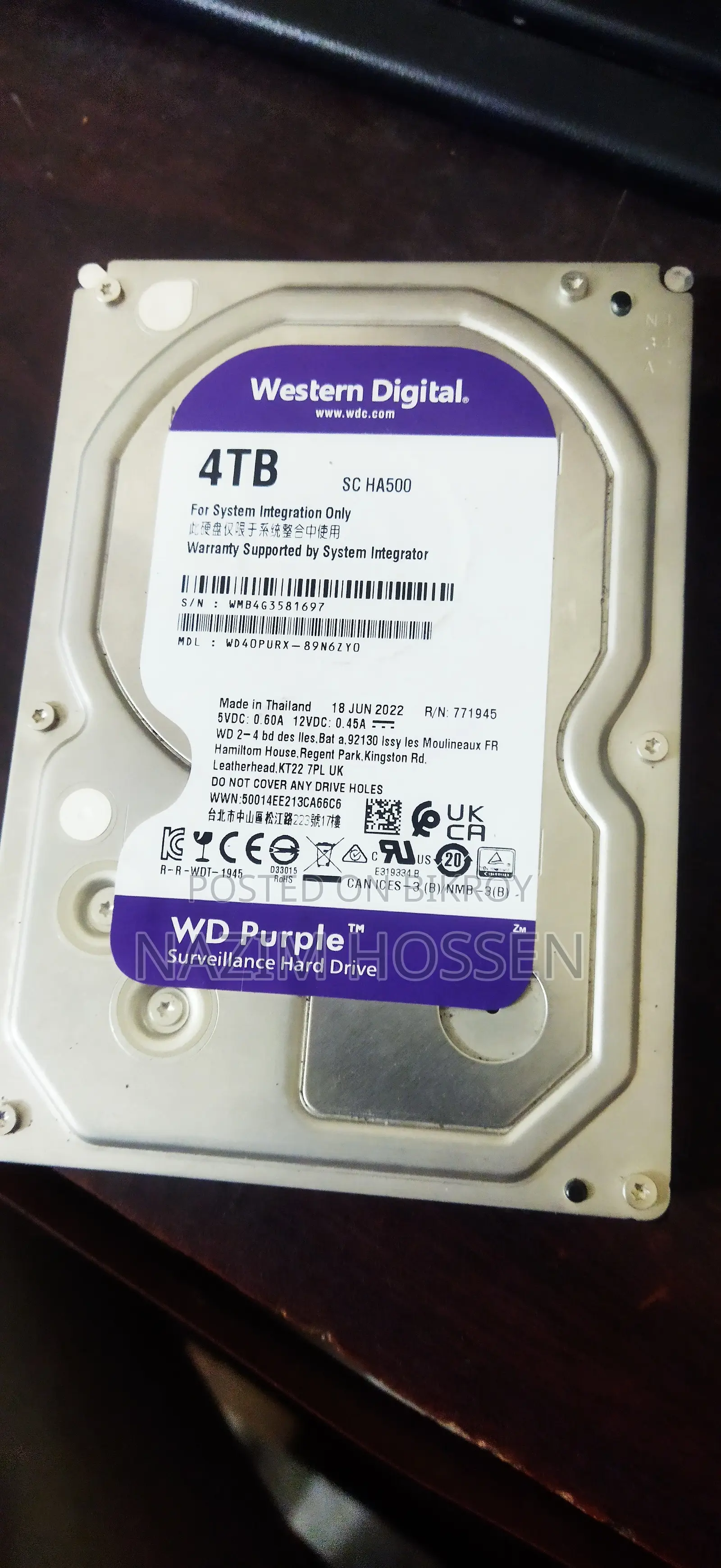 Western Digital 4TB HDD