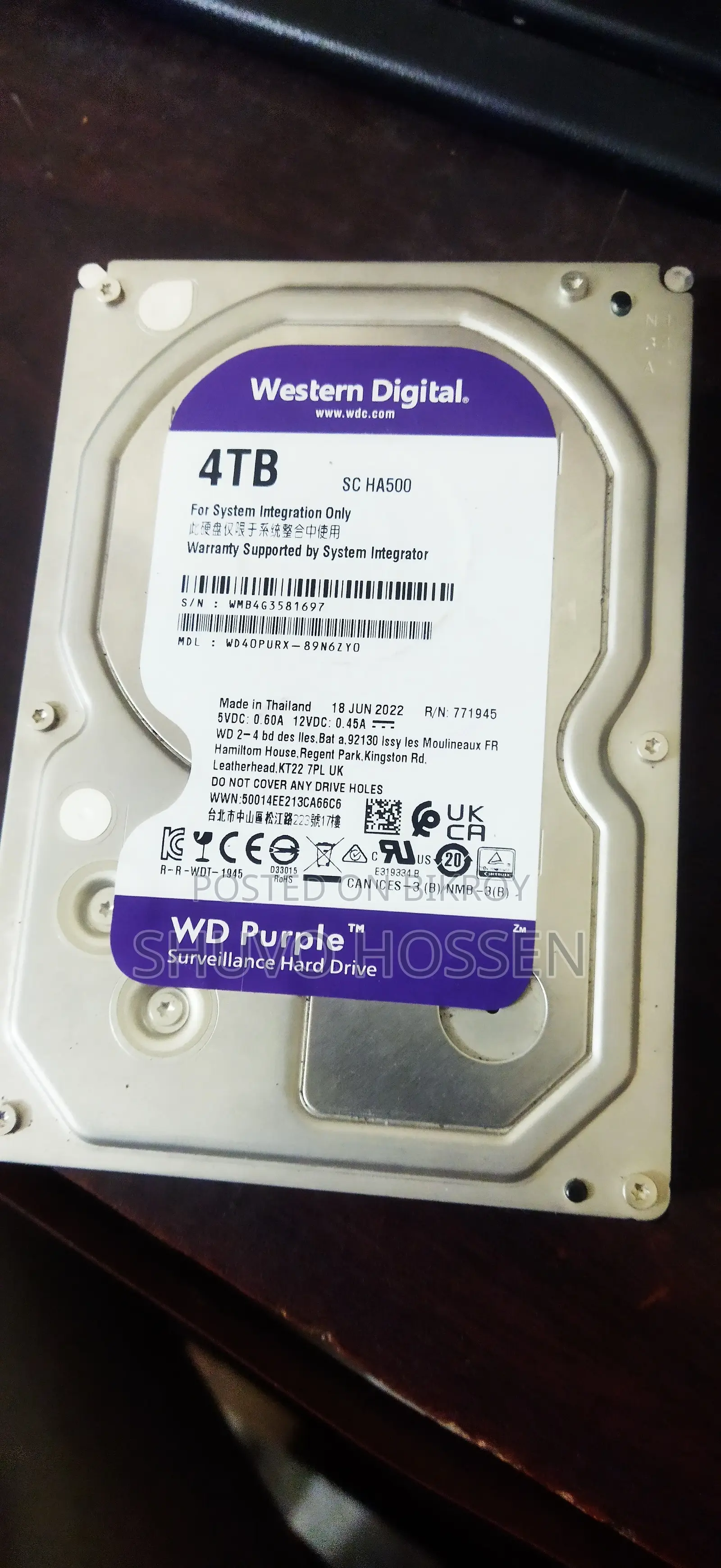 Western Digital 4TB HDD