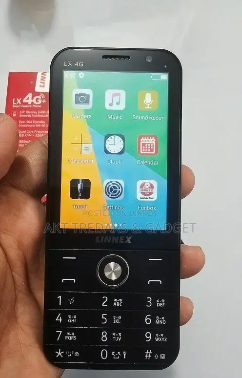 New LINNEX LX 4G Plus 32 GB Black