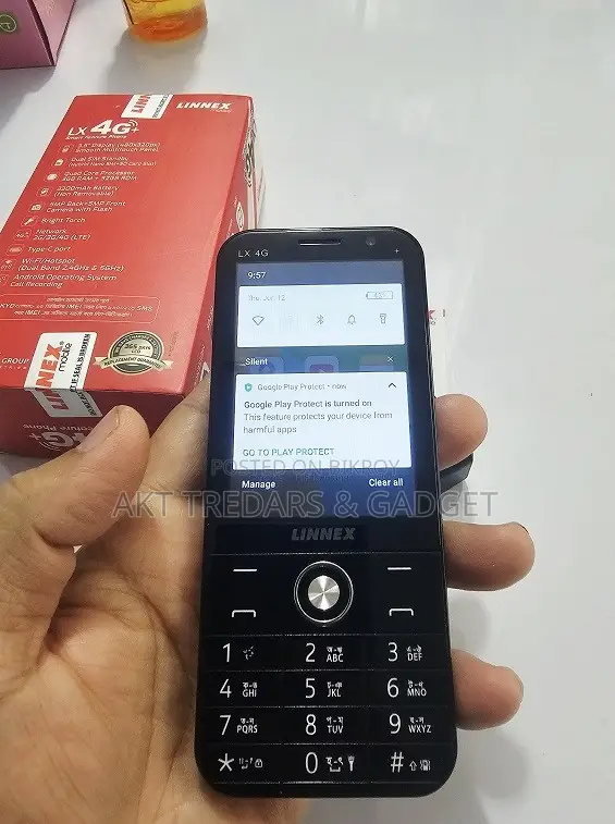 New LINNEX LX 4G Plus 32 GB Black