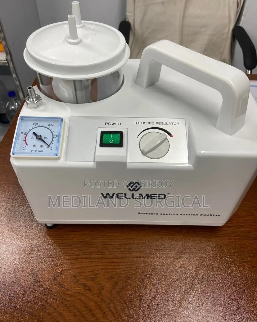 Wellmed সাকশন মেশিন সিঙ্গেল জার