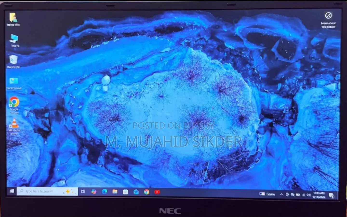 Laptop NEC 8GB Intel Core M3 SSD 128GB