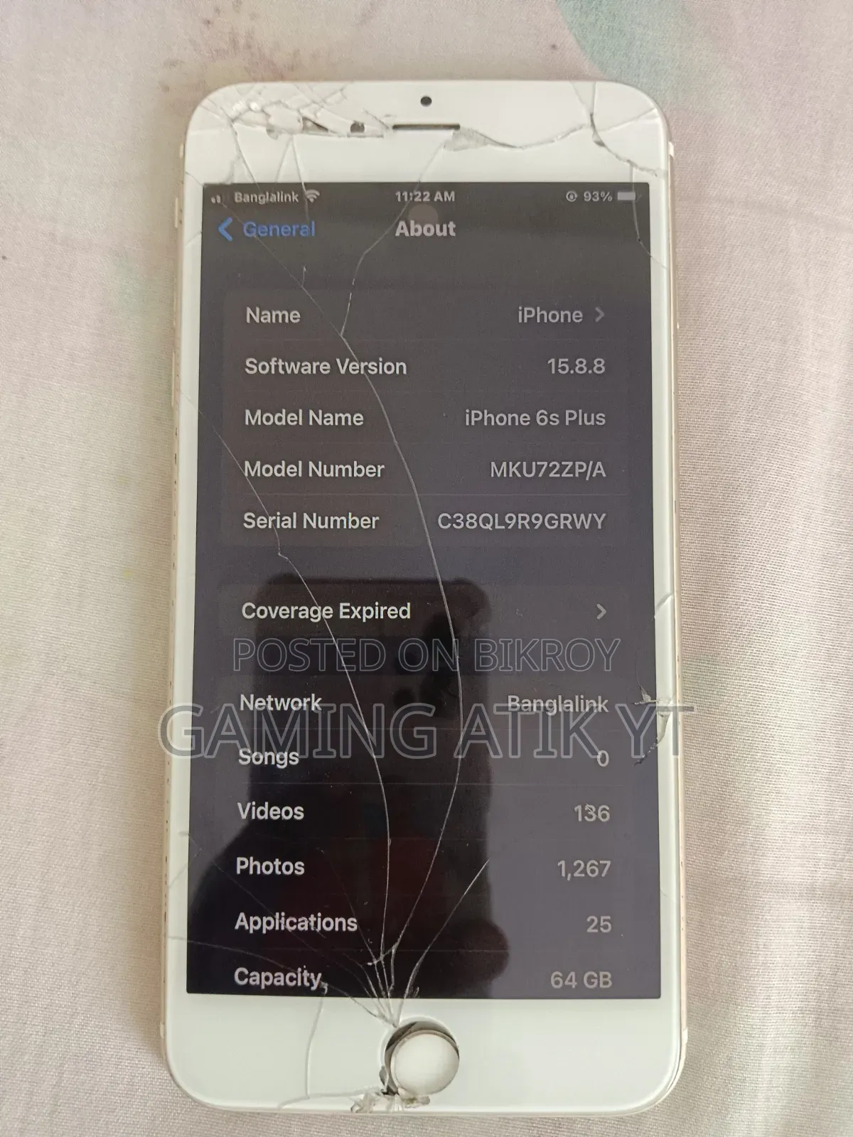 Apple iPhone 6s 64 GB Graphite