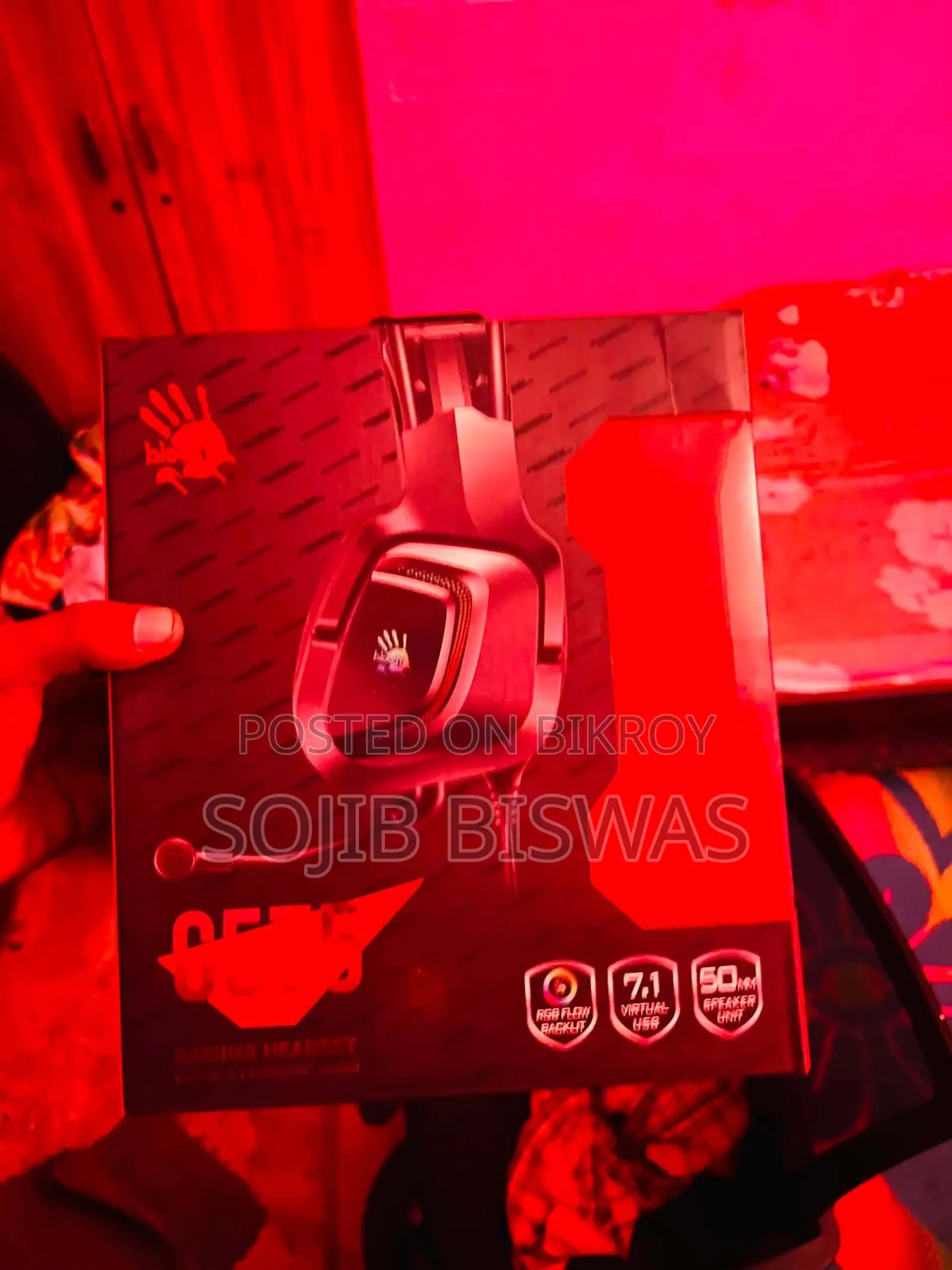 A4Tech Bloody G575 7.1 Surround Sound USB RGB Gaming Headset
