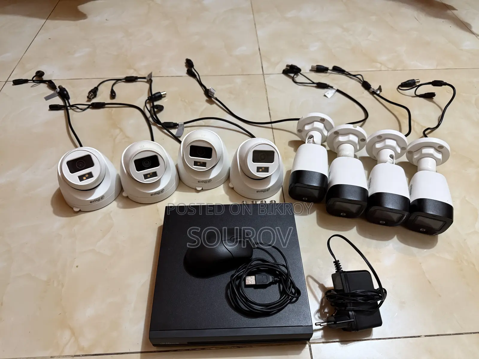 Dahua 8-Camera HDCVI CCTV Complete Set for Sale |4 Dome+4 Bullet+XVR