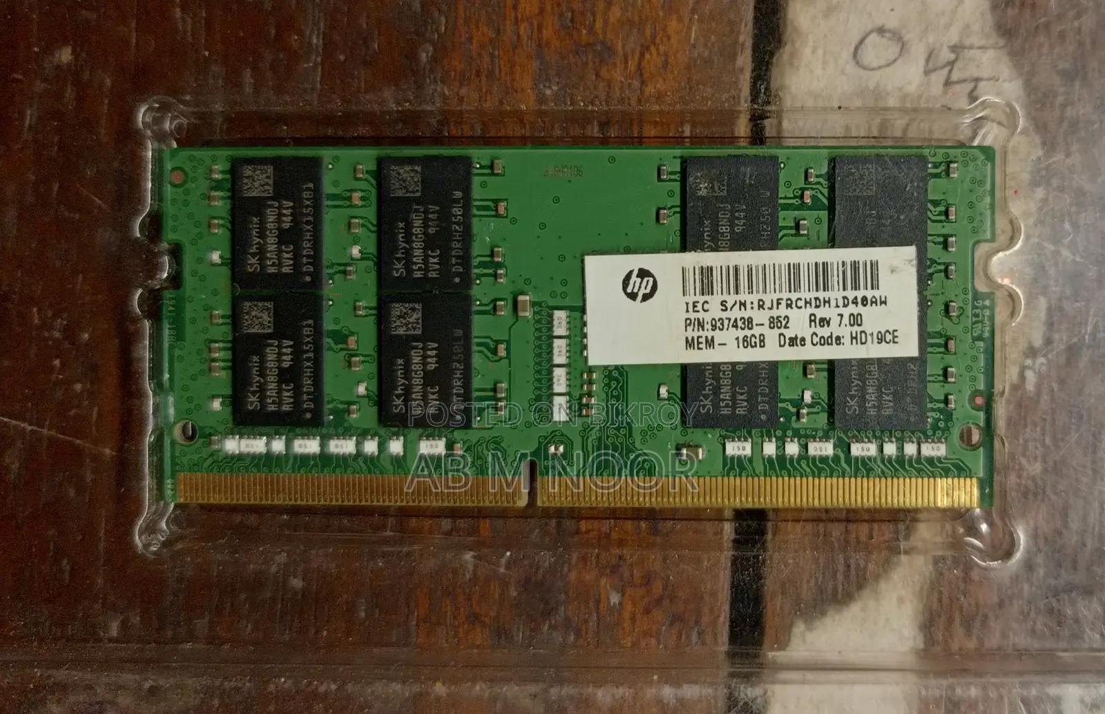 16GB SK Hynix DDR4 2666MHz Laptop RAM (Faulty)