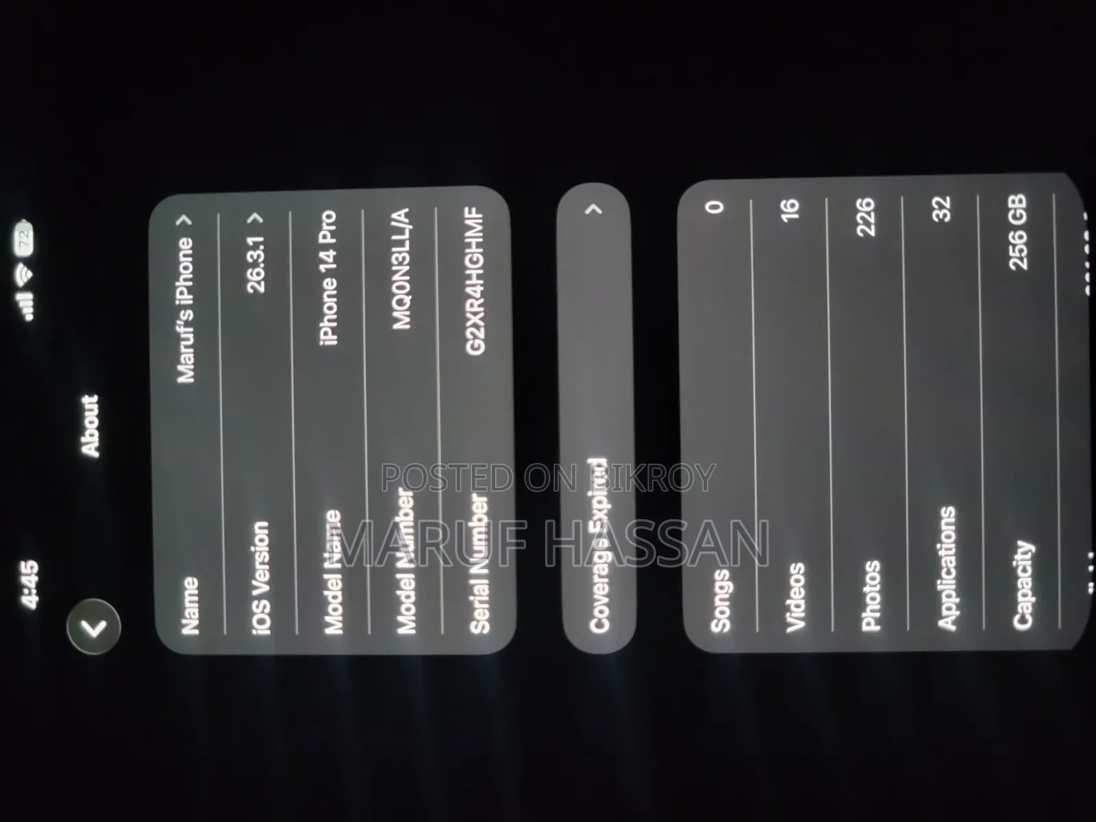 Apple iPhone 14 Pro 256 GB Black