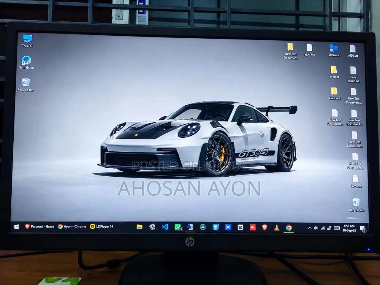 HP 19 inch Monitor for Sell Full Fresh Monitor