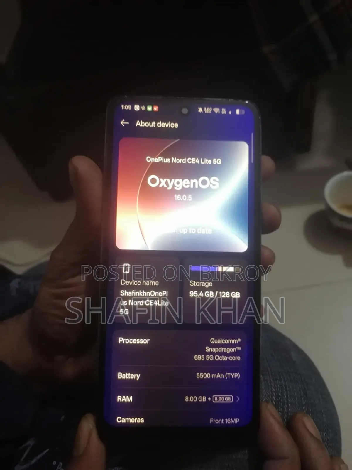ওয়ানপ্লাস নর্ড সিই৪ লাইট ২৫৬ জিবি সিলভার