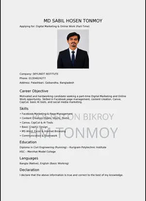 Part-Time Digital Marketing