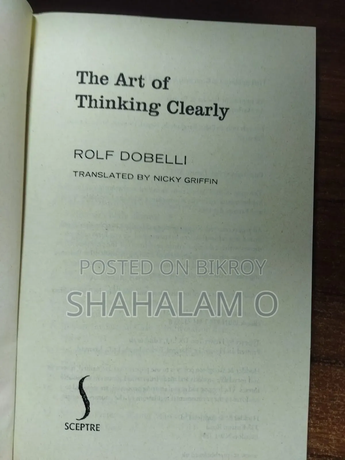 The Art of Thinking Clearly