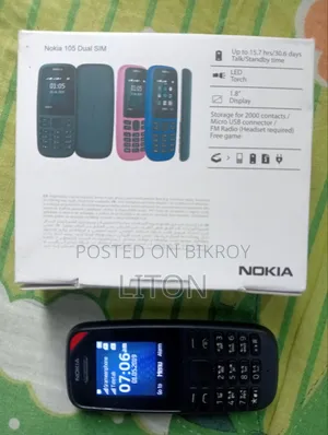 New Nokia 105 (2022) Black