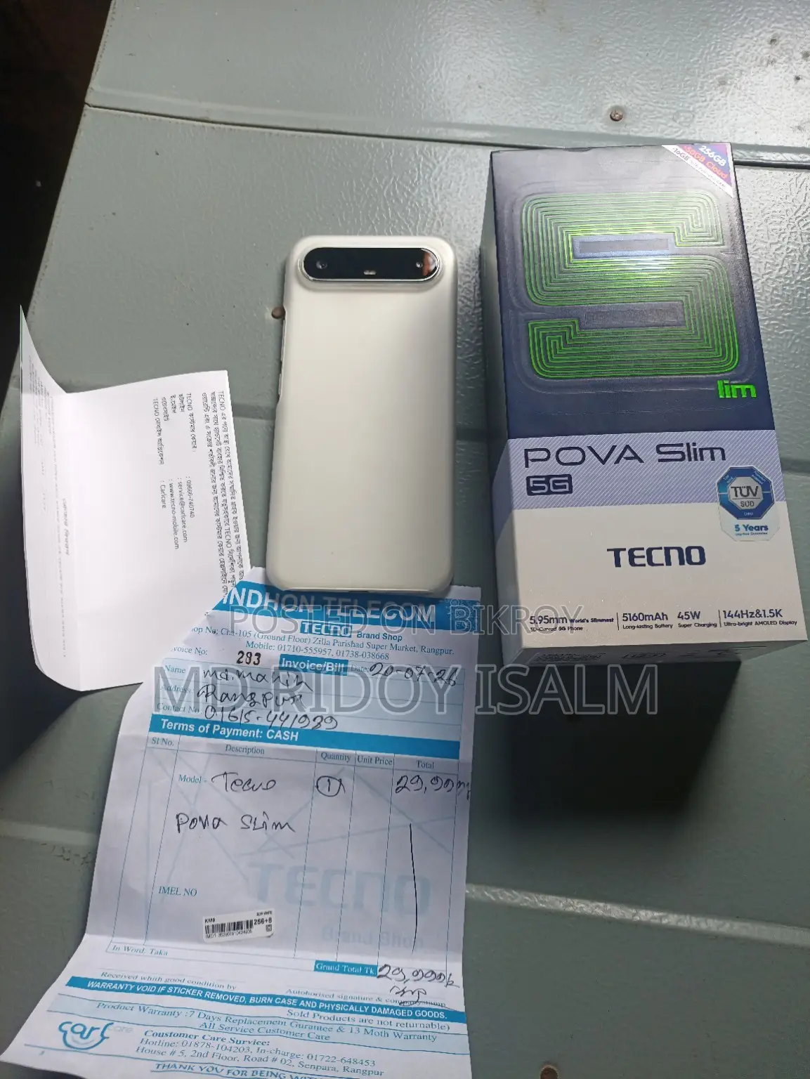 Tecno Pova Slim 5G 256 GB White