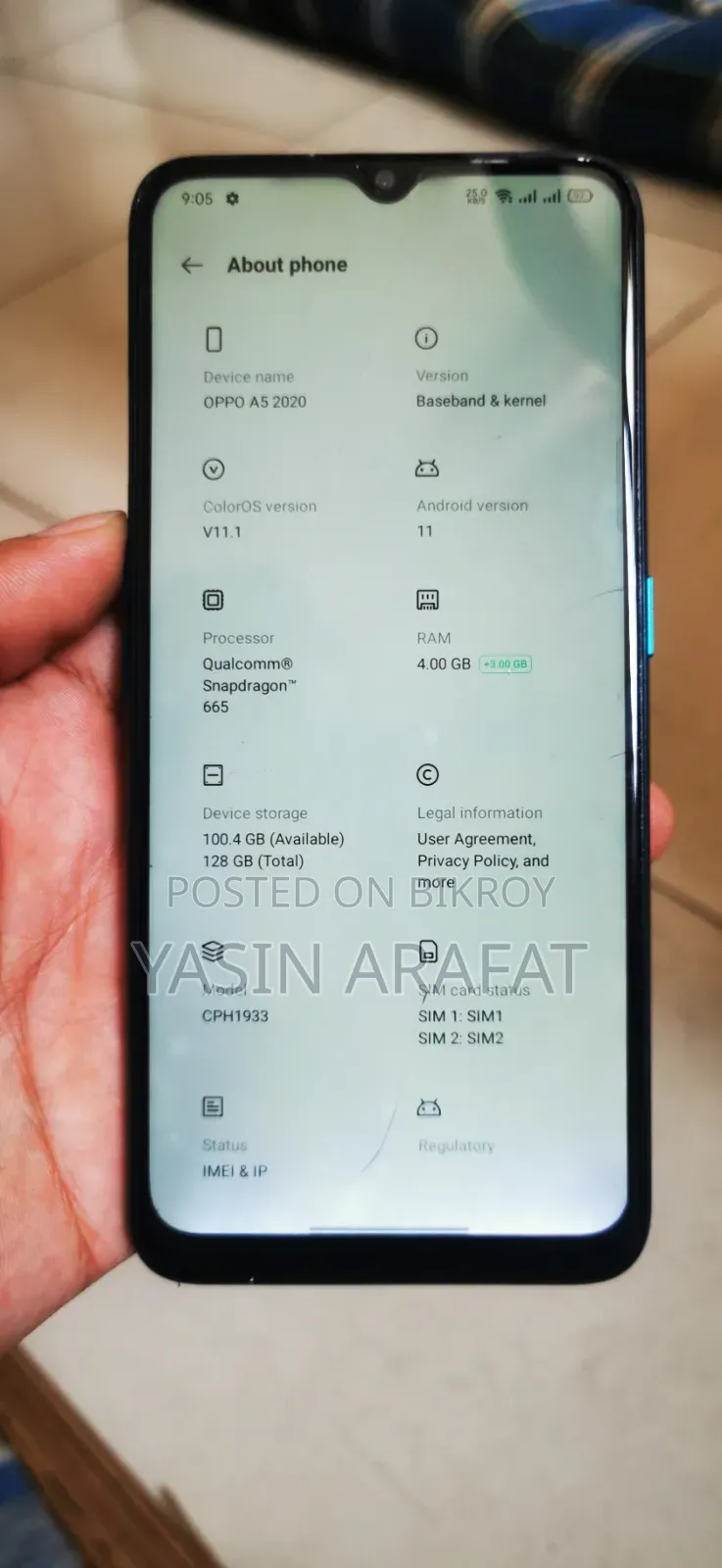 Oppo A9 128 GB Blue