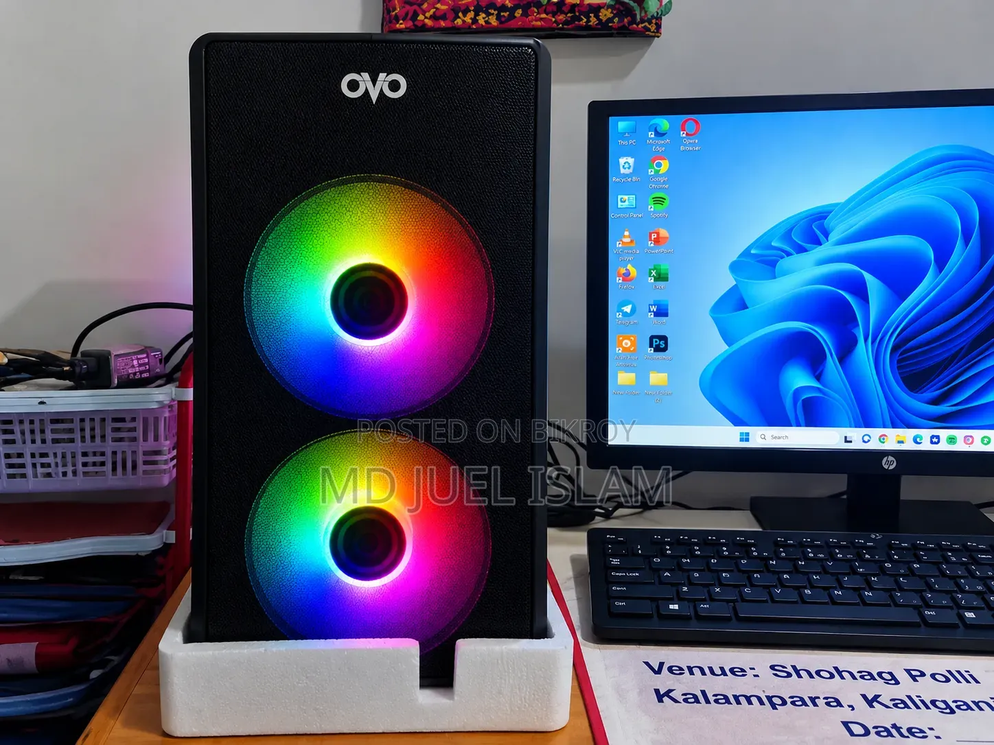 Desktop Computer 4GB Intel Core i3 SSD 512GB