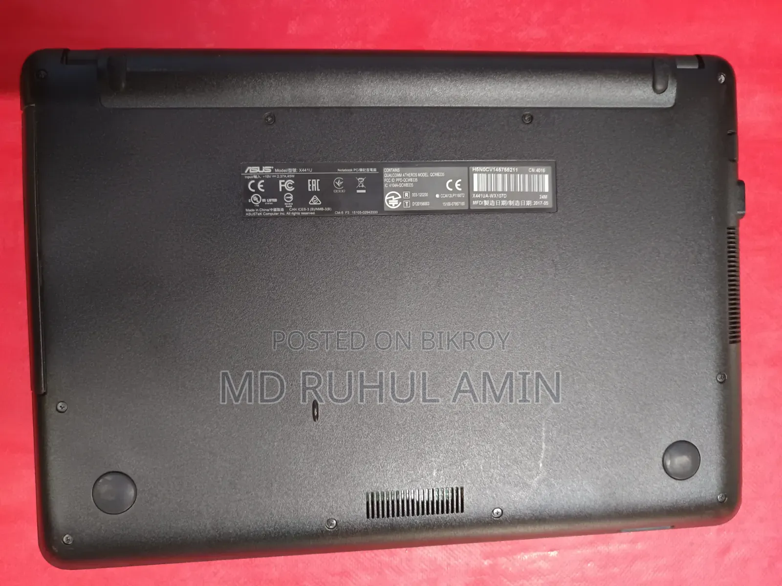 Laptop Asus 4GB Intel Core i3 HDD 1TB