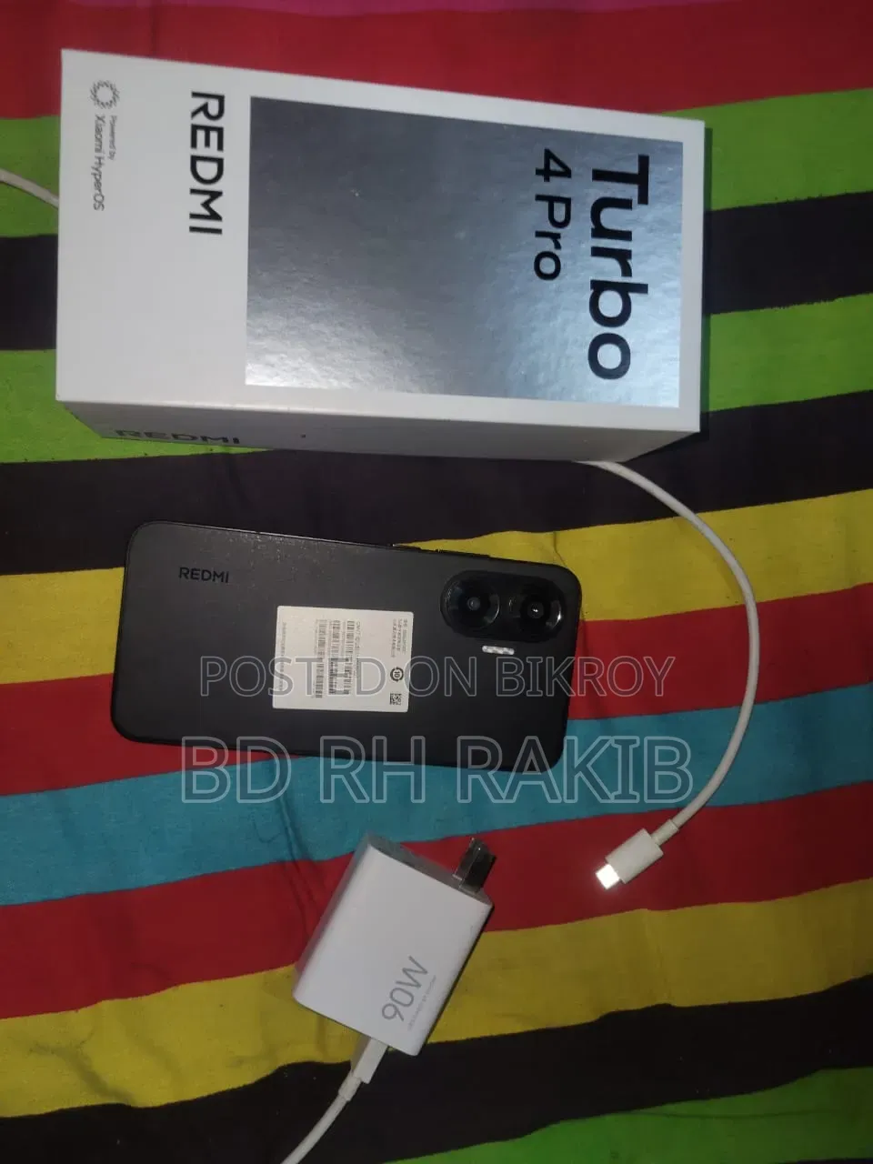 শাওমি রেডমি টার্বো ৪ প্রো ২৫৬ জিবি ব্ল্যাক