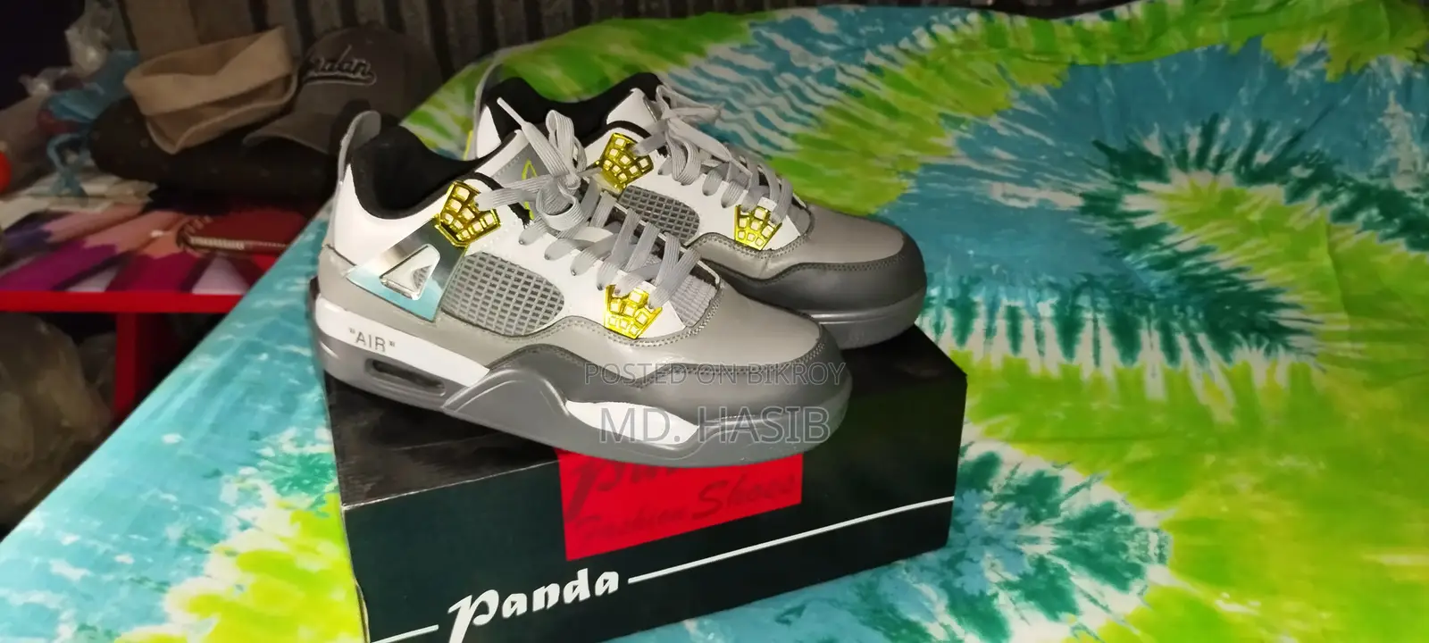 Panda Jordan 4 Sneakers | Used for only 1 hour | Size 42
