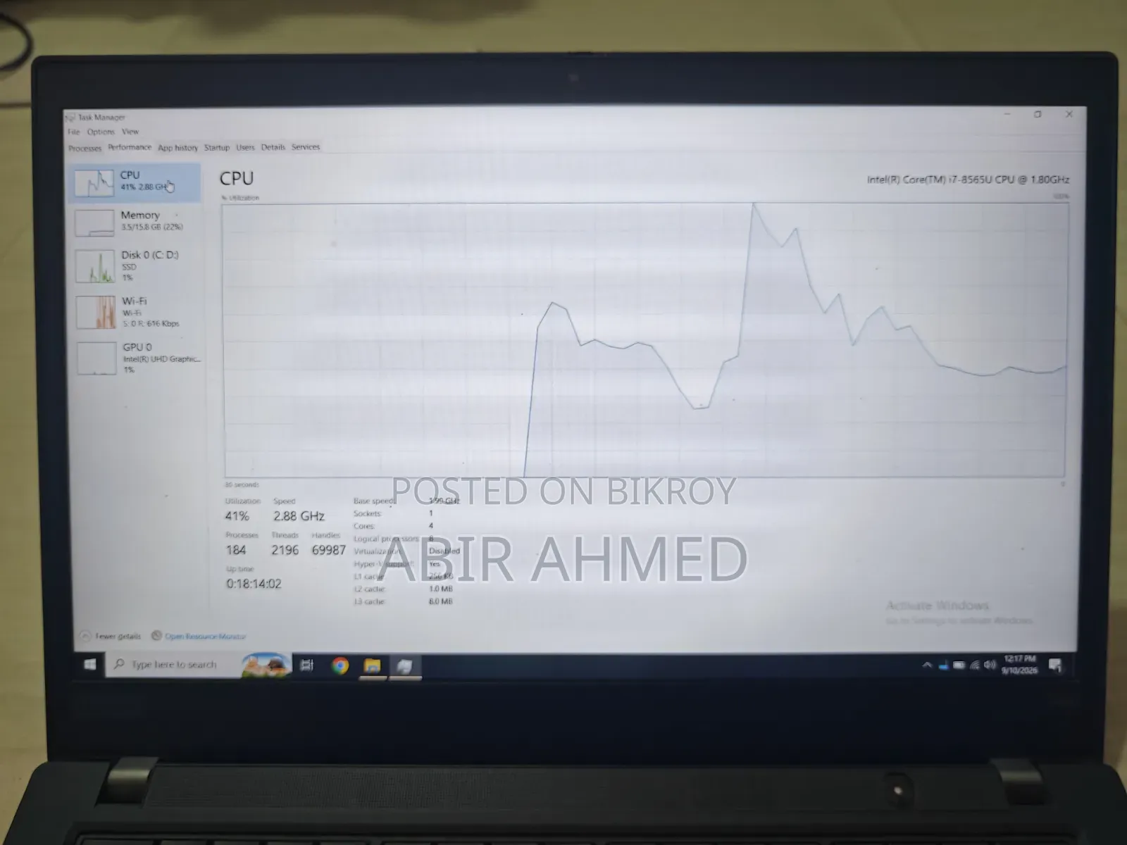 Laptop Lenovo ThinkPad T490s 16GB Intel Core i7 SSD 256GB