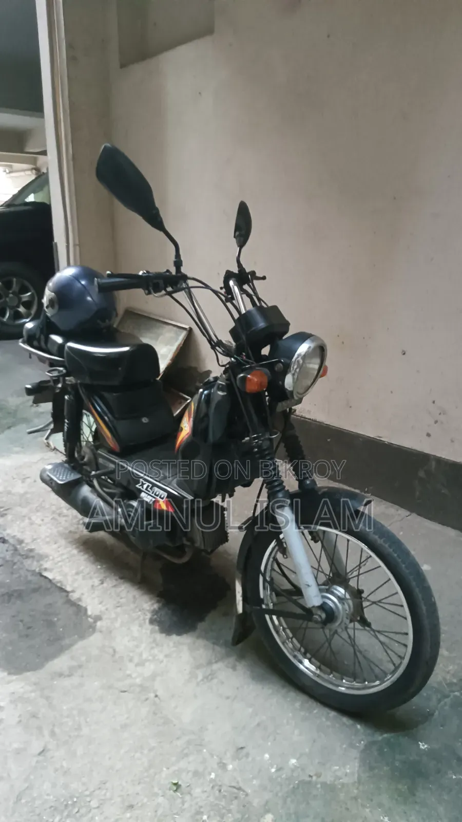 TVS XL 100 2020 Black