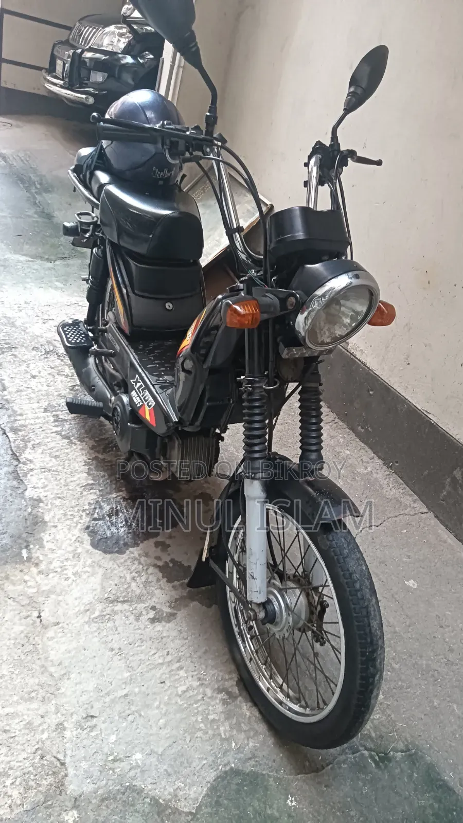 TVS XL 100 2020 Black