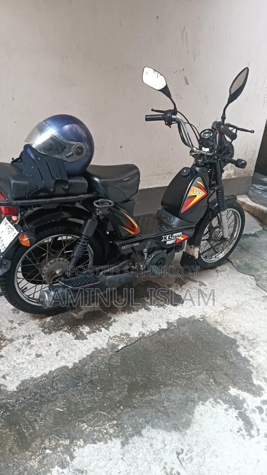 TVS XL 100 2020 Black