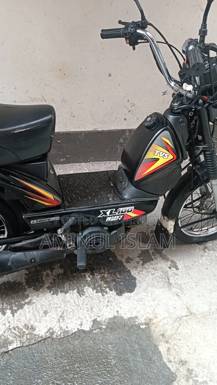 TVS XL 100 2020 Black