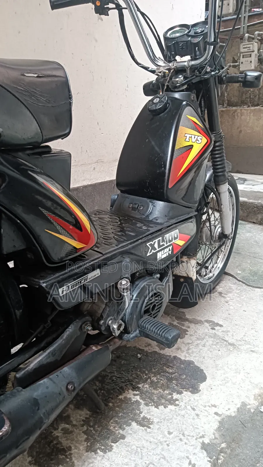 TVS XL 100 2020 Black