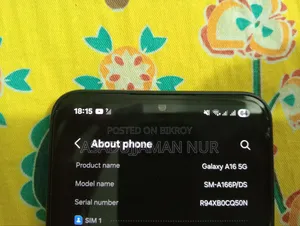 স্যামসাং গ্যালাক্সি এ১৬ ৫জি ২৫৬ জিবি নীল