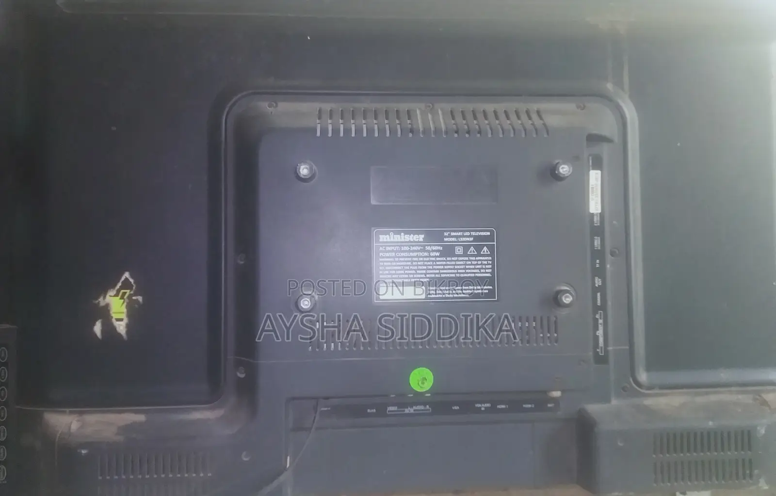 Minister 32 Inch LED TV L32DN3F - Display Problem